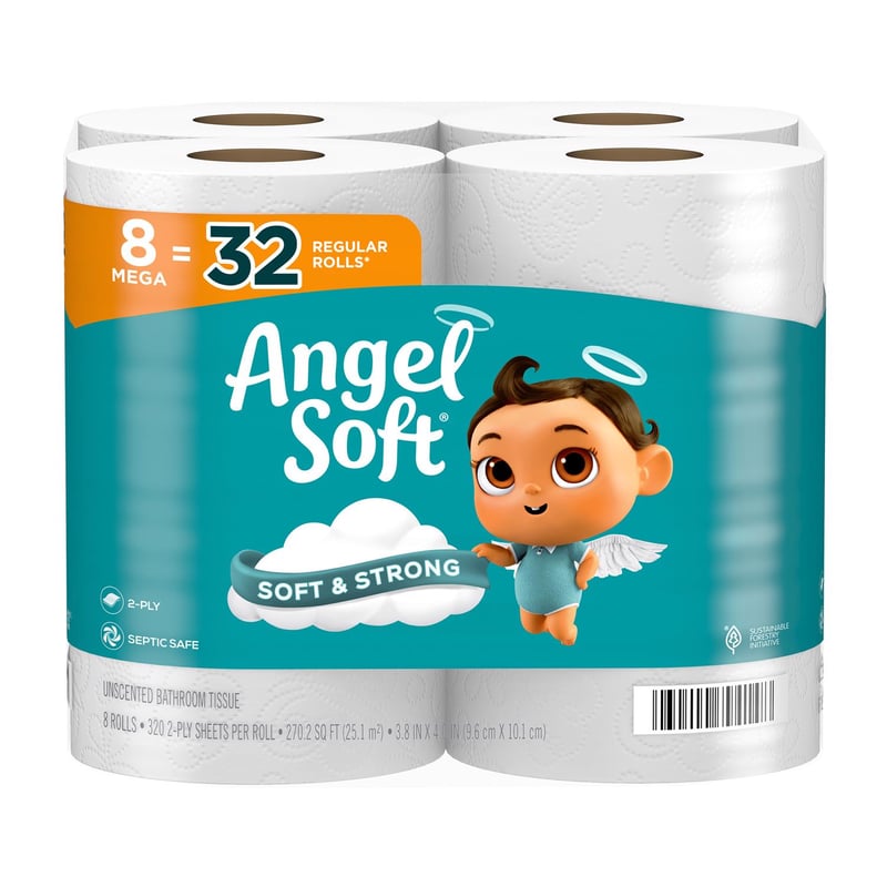 ANGL SFT TOILET PAPER 8R