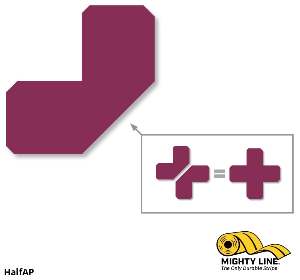 2” Purple Half-Angle Floor Tape