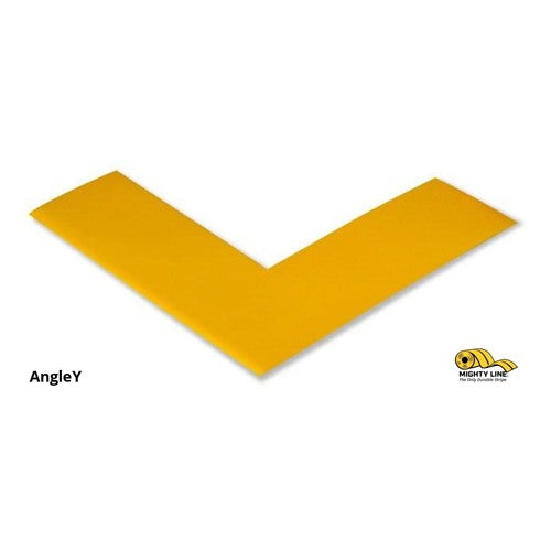 2” Solid Yellow Floor Tape Angle – Pack of 100