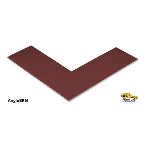 2" Wide Solid Brown Angle - Pack of 100 - Floor Tape & Floor Marking