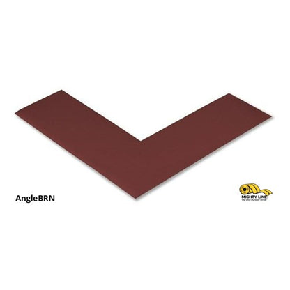 2" Wide Solid Brown Angle - Pack of 100 - Floor Tape & Floor Marking