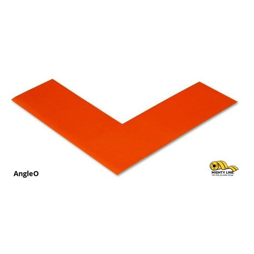 2" Wide Solid Orange Angle - Pack of 100 - Floor Tape & Floor Marking