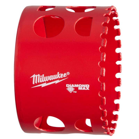 Milwaukee Diamond Max 2-1/2 in. Diamond Grit Glass/Porcelain/Tile/Stone 2-1/2 in. L Hole Saw