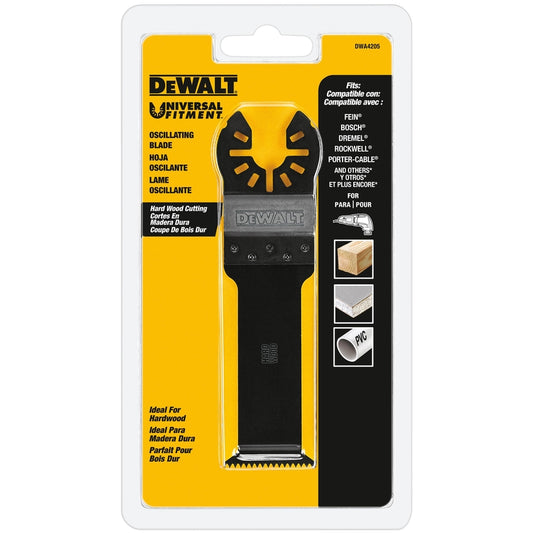 DEWALT Universal Fitment High Speed Steel Hard Wood Oscillating Blade 1 pc