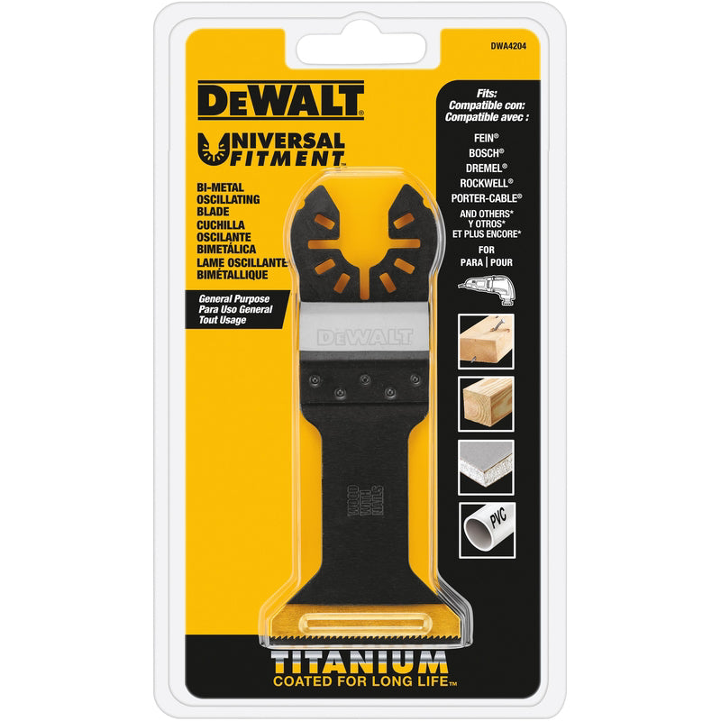 DEWALT Universal Fitment 1-3/4 in. Titanium Wood with Nails Oscillating Blade 1 pc