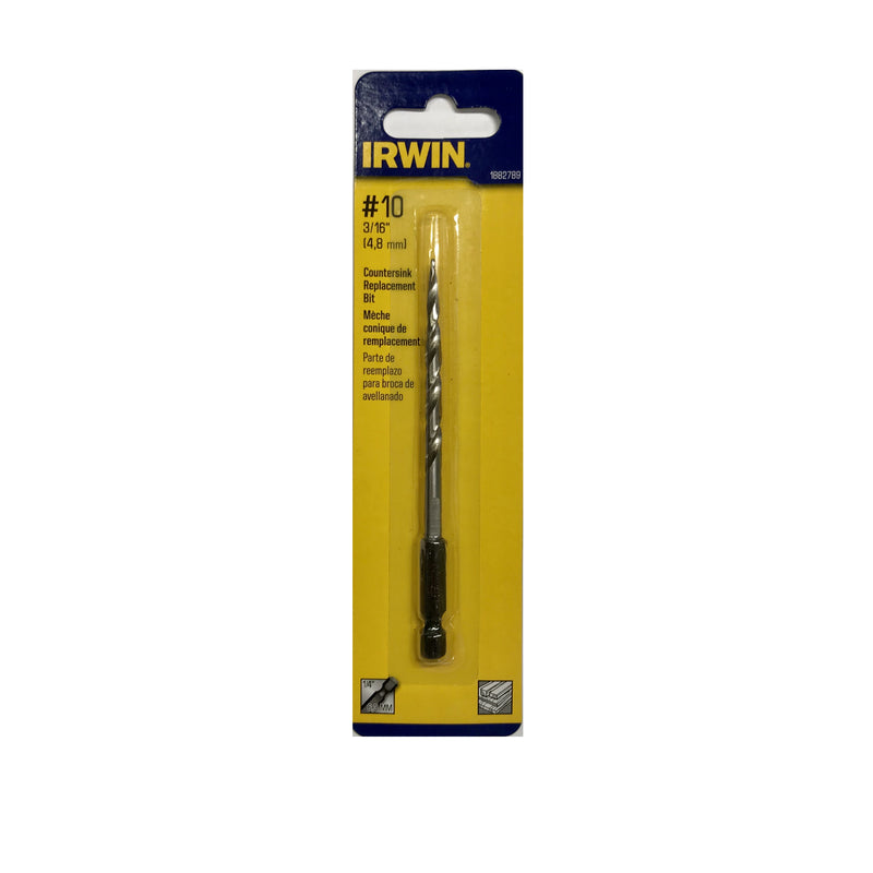 IRWIN #10 X 3/16 in. D X 5 in. L High Speed Steel Wood Countersink 1 pc