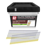 2 in. L X .113 Ga. Plastic Strip Hot-Dip Galvanized Framing Nails 21 deg 1000 pk