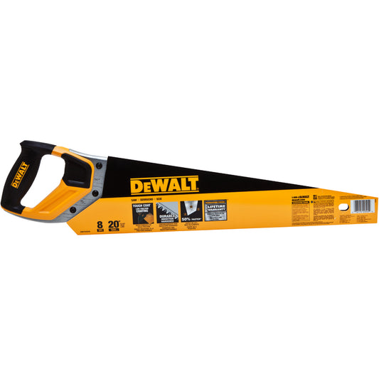DeWalt 20 in. High Carbon Steel Handsaw 8 TPI 1 pc