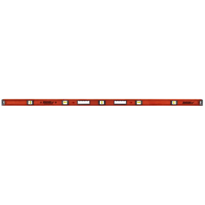Johnson 78 in. Aluminum Magnetic Heavy Duty I-Beam Level 5 vial