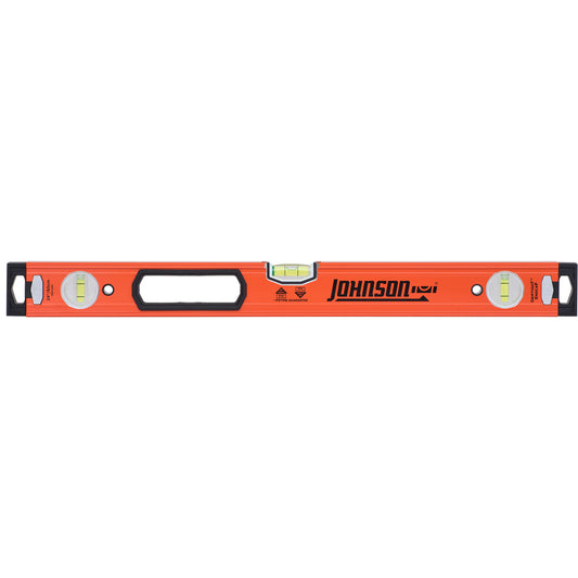 Johnson 24 in. Aluminum Heavy Duty Box Level 3 vial