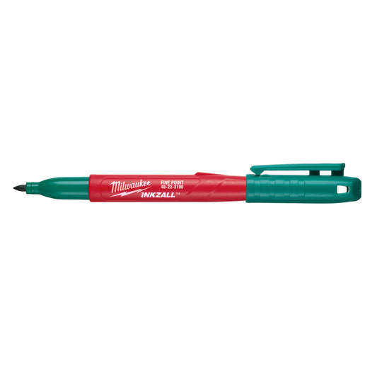 Milwaukee Inkzall Green Fine Tip Permanent Marker 1 pk