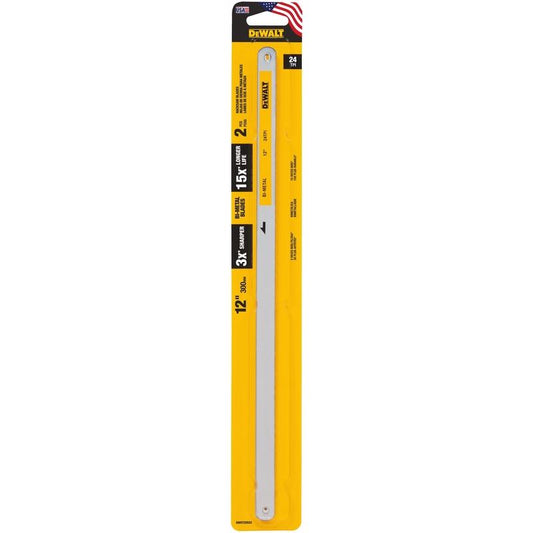 DeWalt 12 in. High Carbon Steel Hacksaw Blades 24 TPI 2 pk