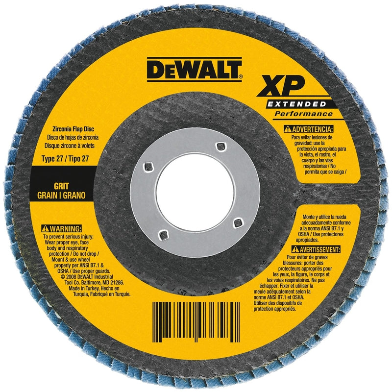 DeWalt 7 in. D X 5/8-11 in. X 0.250 in. thick Fiberglass Zirconia Flap Disc Cut-Off Wheel