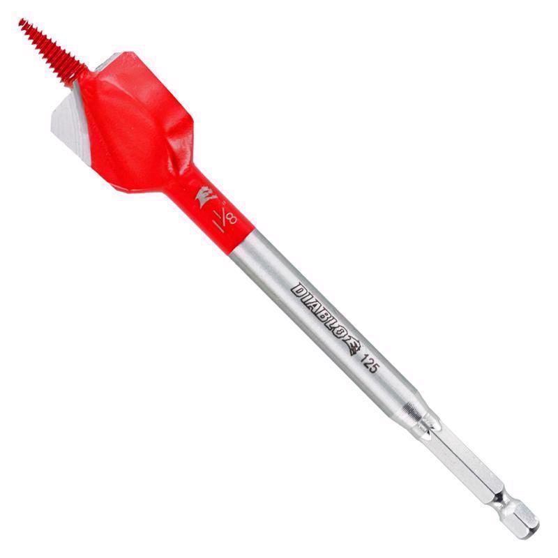 Diablo Demo Demon 1-1/8 in. X 6 in. L High Carbon Steel Nail-Embedded Wood Spade Bit 1 pk