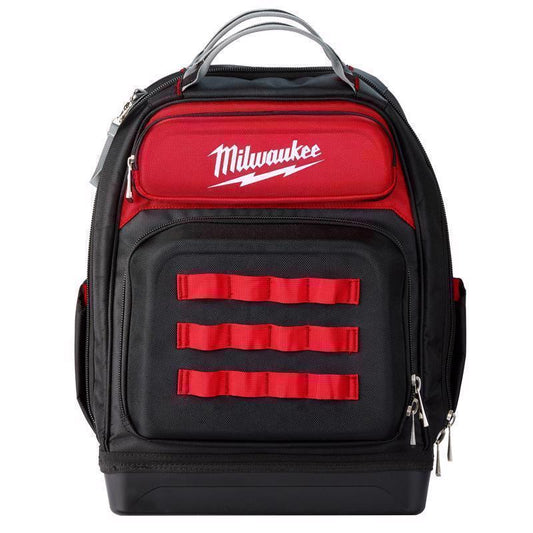 Milwaukee Ultimate Jobsite Ballistic Nylon Backpack 48 pocket Black/Red 1 pc