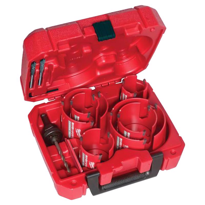 Milwaukee Big Hawg Carbide Tipped Hole Saw Kit
