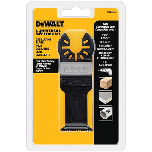 DEWALT Universal Fitment Bi-Metal Fast Cut Oscillating Blade Wood 1 pk