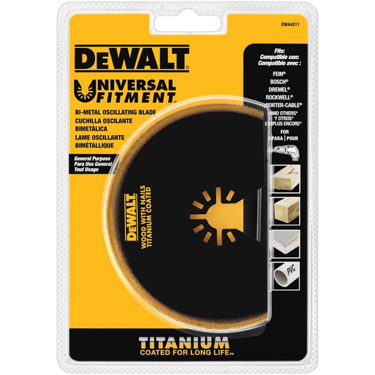 DEWALT Universal Fitment Bi-Metal Semi-Circle Oscillating Blade 1 pk