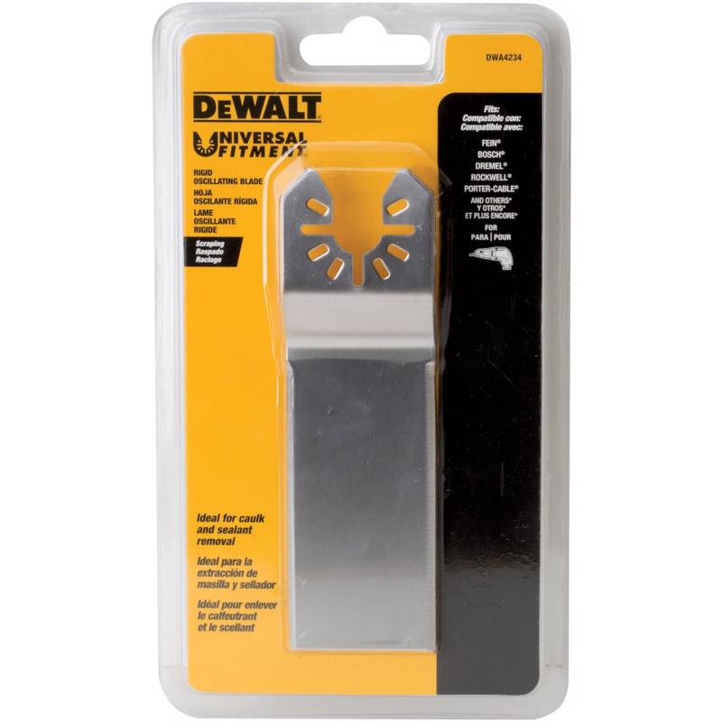 DEWALT Universal Fitment Steel Rectangular Scraper Blade 1 pk