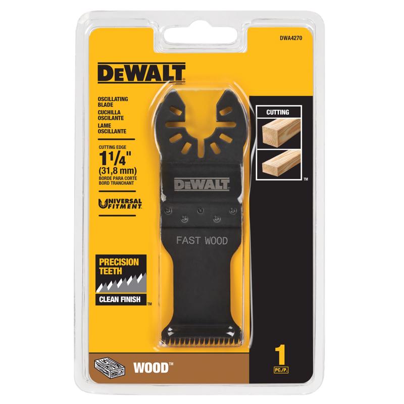 DEWALT Universal Fitment 2-1/2 in. L High Carbon Steel Precision Tooth Oscillating Blade 1 pc