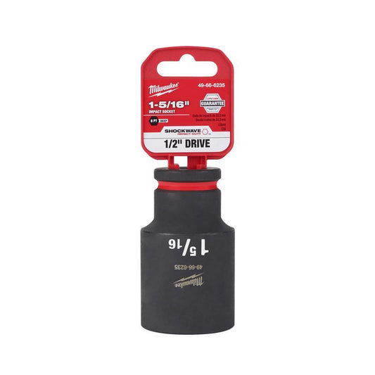 Milwaukee Shockwave 1-5/16 in. X 1/2 in. drive SAE 6 Point Deep Impact Socket 1 pc