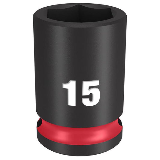 Milwaukee Shockwave 15 ml X 3/8 in. drive Metric 6 Point Standard Impact Socket 1 pc