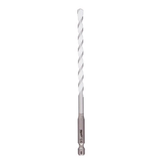 Milwaukee Shockwave 1/4 in. X 6 in. L Carbide Percussion Drill Bit Hex Shank 1 pc