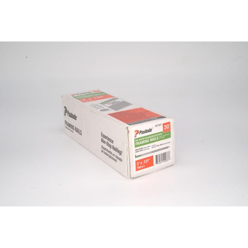 Paslode 3 in. Framing Hot-Dipped Galvanized Steel Nail Round Head