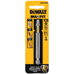 DeWalt Max Fit Torx #25 X 3.5 in. L Screwdriver Bit Steel DWA3TX25MF 1 pk