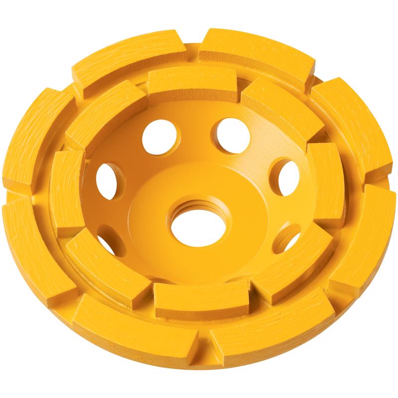 DeWalt XP 4 in. D X 5/8-11 in. Double Row Cup Grinding Wheel 1 pk
