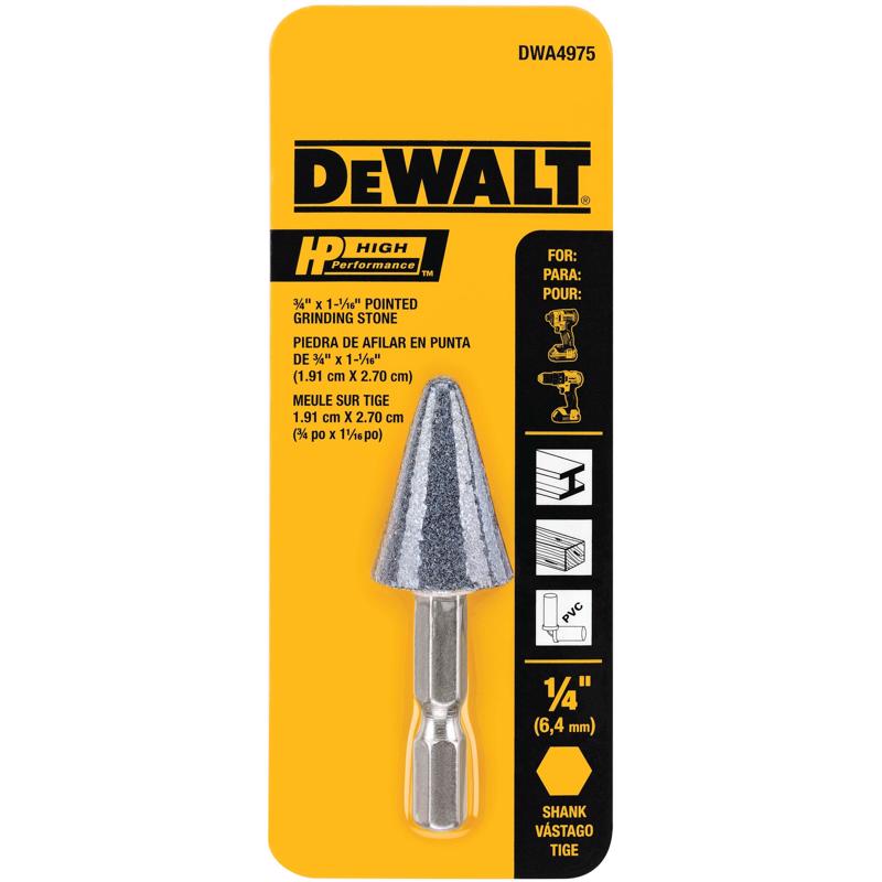 DEWALT HP 3/4 in. D Aluminum Oxide Conical Grinding Point Conical 1 pk
