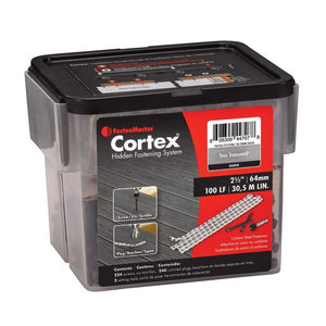 FastenMaster Cortex No. 10 Sizes X 2-1/2 in. L Rainer Torx Ttap Button Head Hidden Deck Fastener 224 CTXCL-TX1LFTSRN