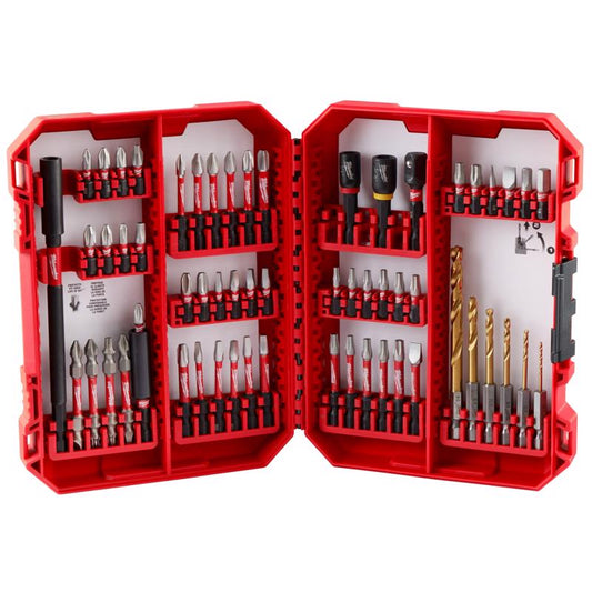 Milwaukee Shockwave Impact Duty Hex Assorted X 10.3 in. L Drill and Driver Bit Set Alloy Steel 60 pc