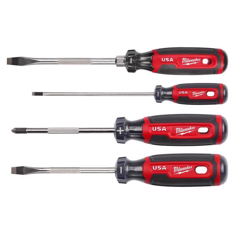 Milwaukee Phillips & Slotted Screwdriver Set 4 pc