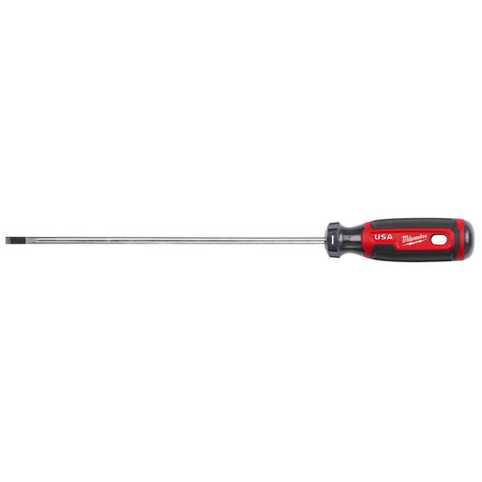 Milwaukee Made in USA Cushion Grip 3/16 in. Cabinet Made in USA Screwdriver 1 pk