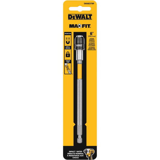 DEWALT MaxFit 6 in. Steel Bit Extension 1/4 in. Hex Shank 1 pc