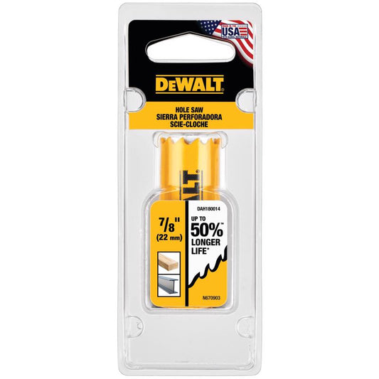DEWALT 7/8 in. Bi-Metal Hole Saw