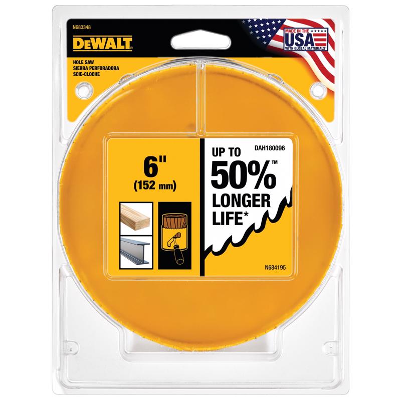 DEWALT 6 in. Bi-Metal Hole Saw