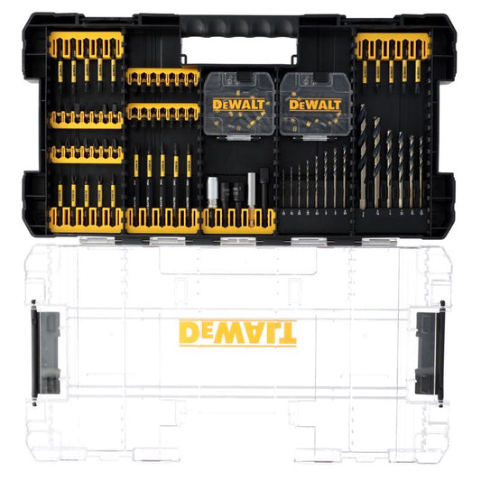 DeWalt ELITE SERIES Assorted Hardened Steel Impact Ready Drill and Driver Bit Set Hex Shank 100 pc