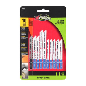 Blu-Mol Xtreme Bi-Metal Universal Jig Saw Blade Set E0217094 10 pc