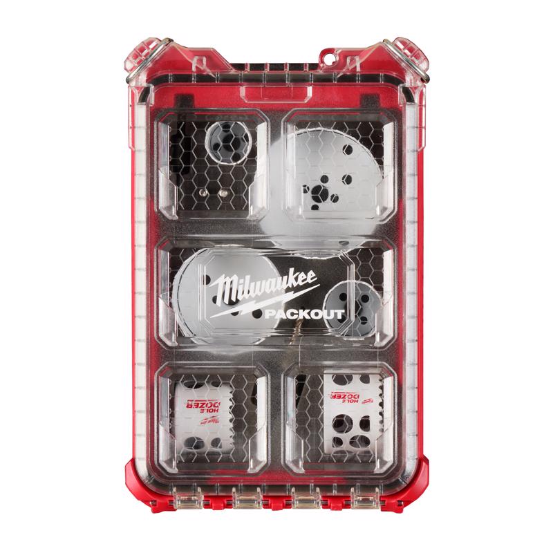 Milwaukee Hole Dozer Bi-Metal 4.6 in. L Hole Saw Kit Arbor Included