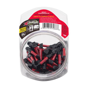 Blu-Mol Xtreme Slotted 2 in. L Screwdriver Bit S2 Tool Steel E0217088 1 pc, Pack of 50