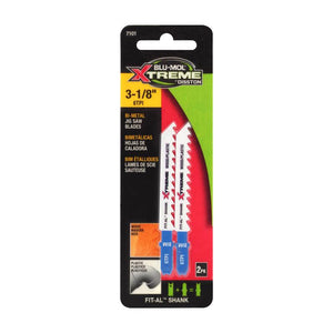 Blu-Mol Xtreme 3-1/8 in. Bi-Metal Universal Jig Saw Blade 6 TPI E0217101 2 pk