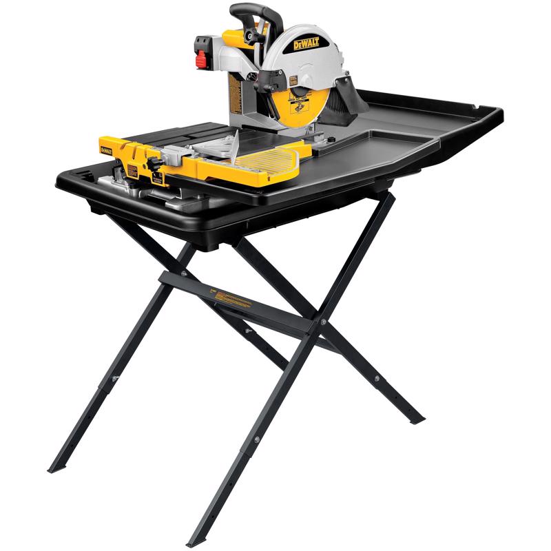 DeWalt 15 amps Corded 10 in. Wet Tile Saw with Stand Tool Only