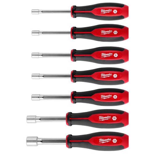 Milwaukee Hollowcore Metric Hollow Shaft Nut Driver Set 7 pc