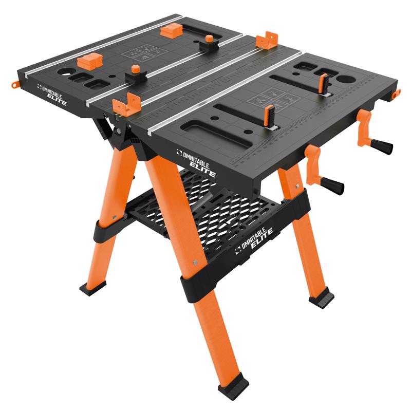 OmniTable 24.8 in. L X 33 in. W X 32 in. H Folding Work Table 440 lb. cap.