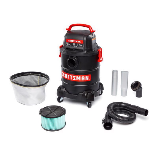 Craftsman CMXEVBE17050 5 gal Corded Ash Vacuum Tool Only 7.8 amps 120 V