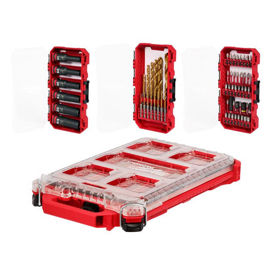 Milwaukee Shockwave Assorted Screwdriver Bit Set Alloy Steel 60 pc