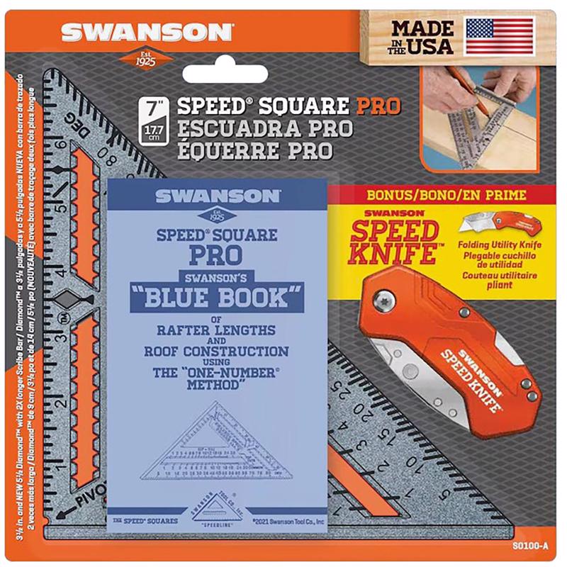 Swanson Pro 8.5 in. L Aluminum Speed Square