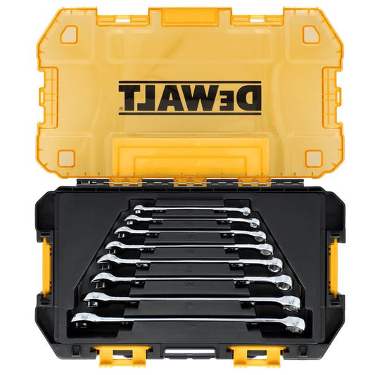 DeWalt ToughSeries SAE Combination Wrench Set 8 pc
